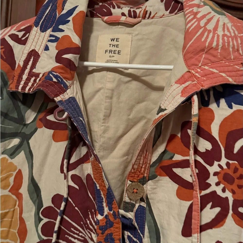 We The Free Soleil Beach Multicolor Floral Bomber Jacket - Picture 5 of 6